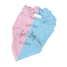 Load image into Gallery viewer, Gender Reveal Dog Bandana – "Boy or Girl" Pet Photo Prop