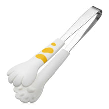 Load image into Gallery viewer, Stainless Steel Cat Paw Kitchen Tongs – Cute Non-Slip Cooking & Salad Tongs