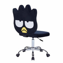 Load image into Gallery viewer, Badtz-Maru Vanity Chair – Black Swivel Makeup Chair with Wheels