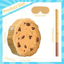 Load image into Gallery viewer, Chocolate Chip Cookie Piñata Kit – Includes Blindfold, Stick & Hanging Loop