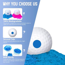 Load image into Gallery viewer, Gender Reveal Golf Balls – Exploding Pink & Blue Powder Set