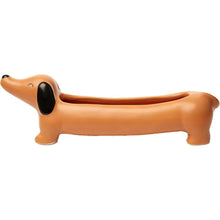 Load image into Gallery viewer, Daisy the Dachshund Porcelain Planter