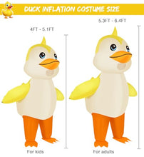 Load image into Gallery viewer, Inflatable Duck Costume – Funny Blow-Up Adult Halloween Suit