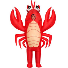 Load image into Gallery viewer, Inflatable Lobster Costume – Funny Blow-Up Adult Halloween Suit