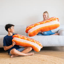 Load image into Gallery viewer, 3D Supreme Hot Dog Throw Pillow – Ultra-Soft Round Plush Cushion