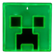 Load image into Gallery viewer, Minecraft Creeper Neon Light – Green LED Wall Light