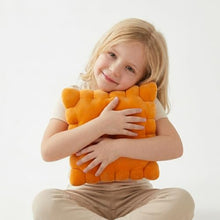Load image into Gallery viewer, Cheesy Snack Cracker Square Plush Toy – 10x10 Inch Soft Sensory Food Plushie