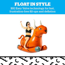 Load image into Gallery viewer, Giant Bull Ride-On Pool Float – Inflatable Rodeo Rocker