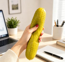 Load image into Gallery viewer, Jumbo 11-Inch Pickle Stress Relief Squishy – Giant Slow-Rising Fidget Toy