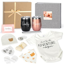 Load image into Gallery viewer, New Mom Gift Basket – 13-Piece Baby Shower & Gender Reveal Gift