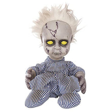 Load image into Gallery viewer, Creepy Crying Baby Doll with Sound Activation - Animatronic Halloween Prop