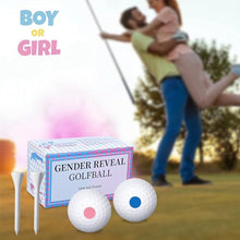 Load image into Gallery viewer, Gender Reveal Golf Balls – Exploding Pink & Blue Powder Set