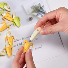 Load image into Gallery viewer, 32-Piece Yellow Banana Erasers Set – Novelty Rubber Pencil Erasers for Kids