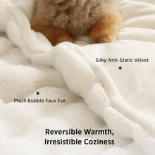Load image into Gallery viewer, Bedsure Cloud Blanket – Fluffy Bubble Faux Fur Throw