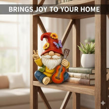 Load image into Gallery viewer, Rock & Roll Guitar Gnome Statue – Funny Musician Lawn & Desk Figurine