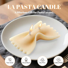 Load image into Gallery viewer, Farfalle Bowtie Pasta Scented Soy Candle – Novelty Italian Foodie Gift in Gift Box
