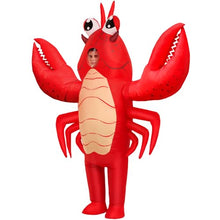 Load image into Gallery viewer, Inflatable Lobster Costume – Funny Blow-Up Adult Halloween Suit