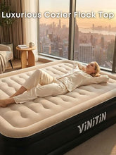 Load image into Gallery viewer, Queen Air Mattress – Built-In Pump, 16" Double-High Airbed