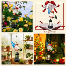 Load image into Gallery viewer, WONDHOME Hanging Climbing Solar Gnome Statue – Vine & Lantern Tree Decor