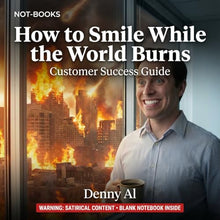 Load image into Gallery viewer, Not-Books: How to Smile While the World Burns - Customer Success Guide | Funny CSM Notebook