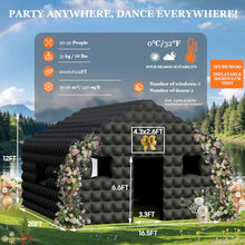 Load image into Gallery viewer, Inflatable Nightclub Tent – 20ft Party Cube for Events