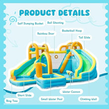 Load image into Gallery viewer, Inflatable Water Slide Bounce House – Backyard Splash Park for Kids