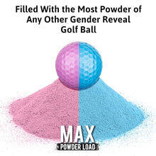 Load image into Gallery viewer, Gender Reveal Golf Balls – Max-Powder Pink or Blue Explosion