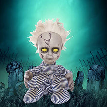 Load image into Gallery viewer, Creepy Crying Baby Doll with Sound Activation - Animatronic Halloween Prop
