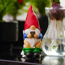 Load image into Gallery viewer, Generic Drunk Gnome on a Throne Statue – Funny Novelty Lawn & Planter Ornament
