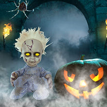 Load image into Gallery viewer, Creepy Crying Baby Doll with Sound Activation - Animatronic Halloween Prop
