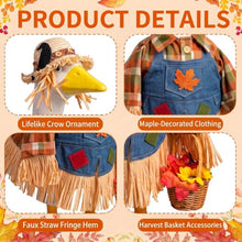 Load image into Gallery viewer, Harvest Scarecrow Porch Goose Outfit – Fall Costume Set for 23-Inch Porch Geese