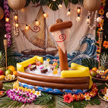 Load image into Gallery viewer, Inflatable Cooler Boat – Hawaiian Floating Drink Tub for Parties