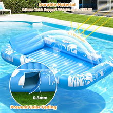 Load image into Gallery viewer, Tanning Pool with Sprinkler – Inflatable Sun Lounge for 2