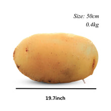 Load image into Gallery viewer, 3D Potato Plush Pillow – 19.5" Throw