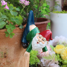 Load image into Gallery viewer, JARPSIRY Naughty Hanging Pants Garden Gnome – Flower Pot & Fence Hugger Statue
