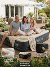 Load image into Gallery viewer, Queen Air Mattress – Built-In Pump, 16" Double-High Airbed