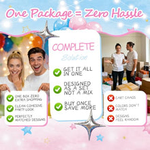 Load image into Gallery viewer, Gender Reveal Party Kit – Complete Pink & Blue Decorations, Serves 25