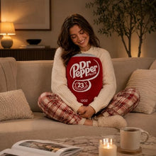 Load image into Gallery viewer, Realistic Dr Pepper Soda Can Plush Pillow – Soft Novelty Food Throw Cushion