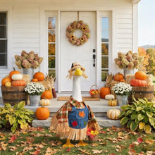 Load image into Gallery viewer, Harvest Scarecrow Porch Goose Outfit – Fall Costume Set for 23-Inch Porch Geese