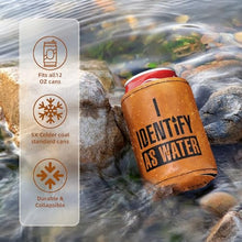 Load image into Gallery viewer, Leather Can Cooler - Unique Birthday Gift for Dad