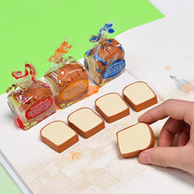 Load image into Gallery viewer, Toast Bread Shaped Novelty Eraser – Fun Stationery Supply for Kids & Collectors