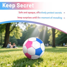 Load image into Gallery viewer, Gender Reveal Soccer Ball – Blue & Pink Powder Explosion Ball