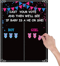 Load image into Gallery viewer, Gender Reveal Voting Game – "Boy or Girl" Poster with Stickers