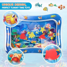 Load image into Gallery viewer, Baby Tummy Time Water Mat – Inflatable Sensory Play Mat
