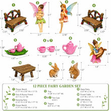 Load image into Gallery viewer, Mood Lab Outdoor Miniature Fairy Garden Accessories Kit