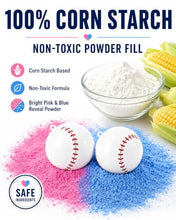 Load image into Gallery viewer, Gender Reveal Baseballs – Pink & Blue Powder 2-Pack