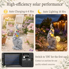 Load image into Gallery viewer, Solar Lighted Bubble Gnome Statue – Hand-Painted Outdoor Garden Light