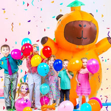 Load image into Gallery viewer, Inflatable Capybara Costume – Funny Blow-Up Adult Halloween Suit