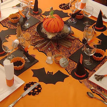 Load image into Gallery viewer, Black Lace Spider Web Table Runner (18 x 72 Inches) - Halloween Table Decor