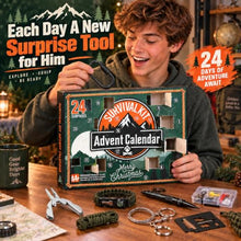 Load image into Gallery viewer, Survival Gear Advent Calendar – 24 Camping Tools for Men & Teens